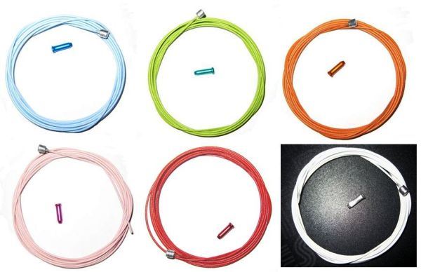 KCNC Coloured Teflon Road Brake Cables - Click to enlarge the image set